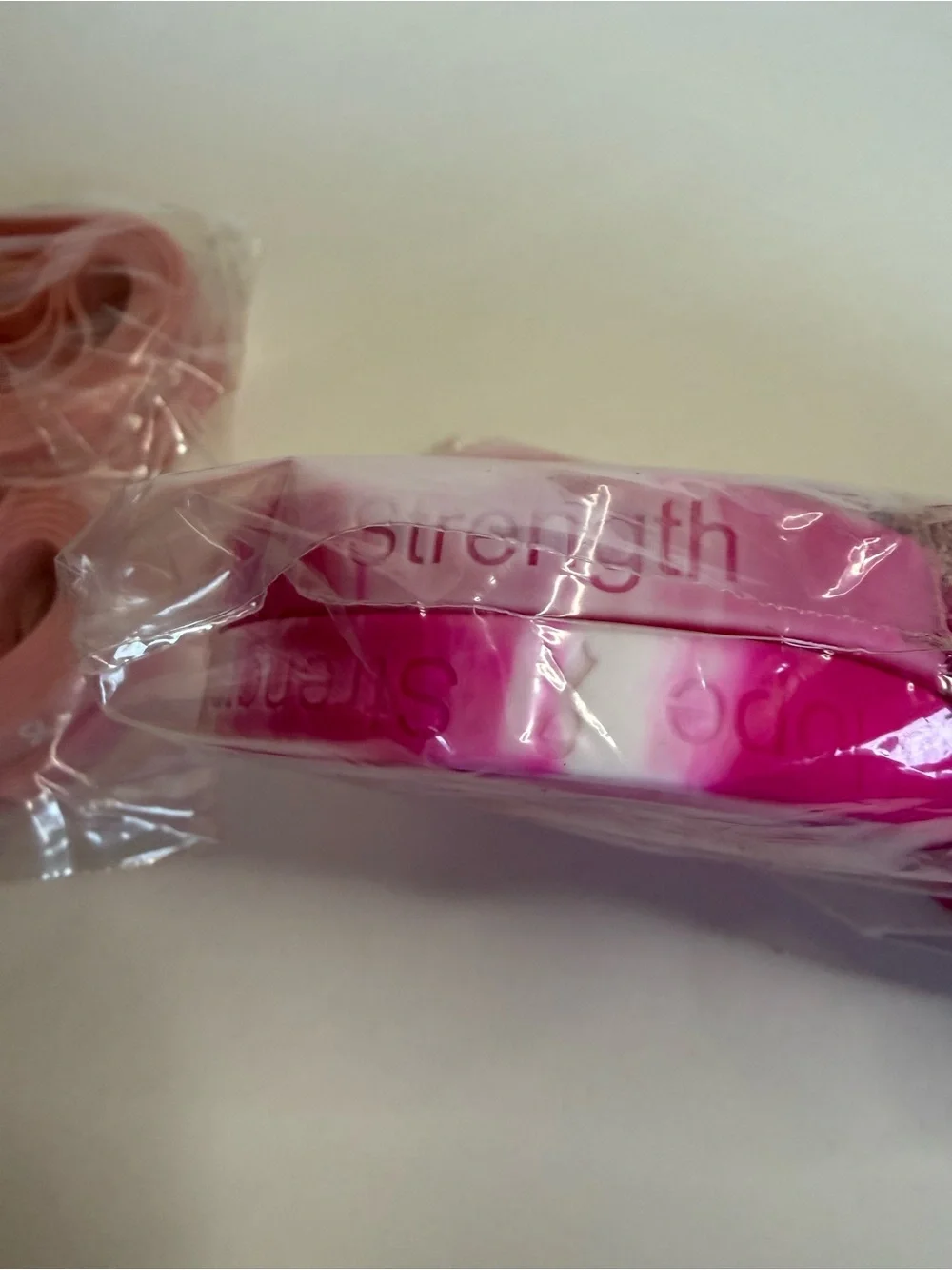 96 Pack Breast Cancer Awareness Bracelets Pink  Wristbands